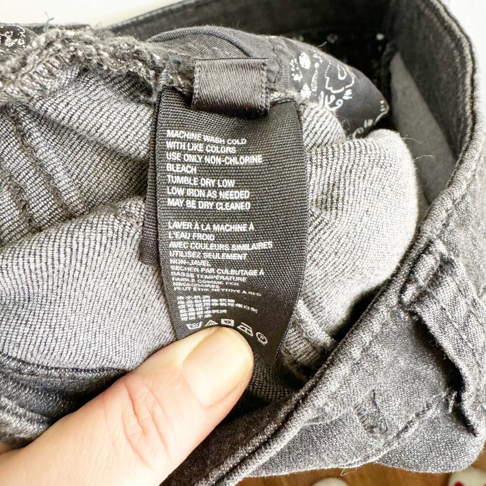 Free People We the Free Irreplaceable Dramatic Bell Flare Dropped Hem Jeans 27 - Picture 10 of 11
